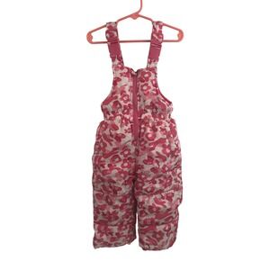 Pink Platinum Snow Bibs 18M Pink Floral Camo Insulated Kids